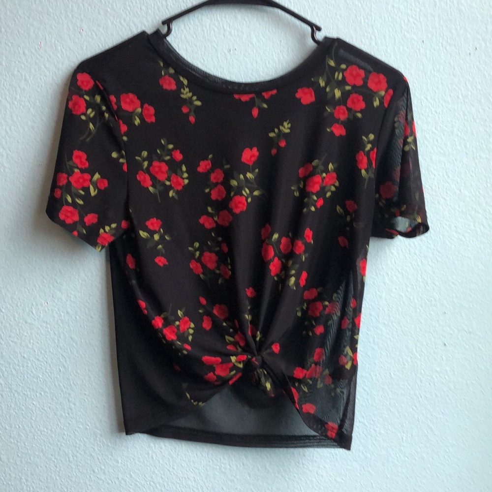 MESH ROSE TOP